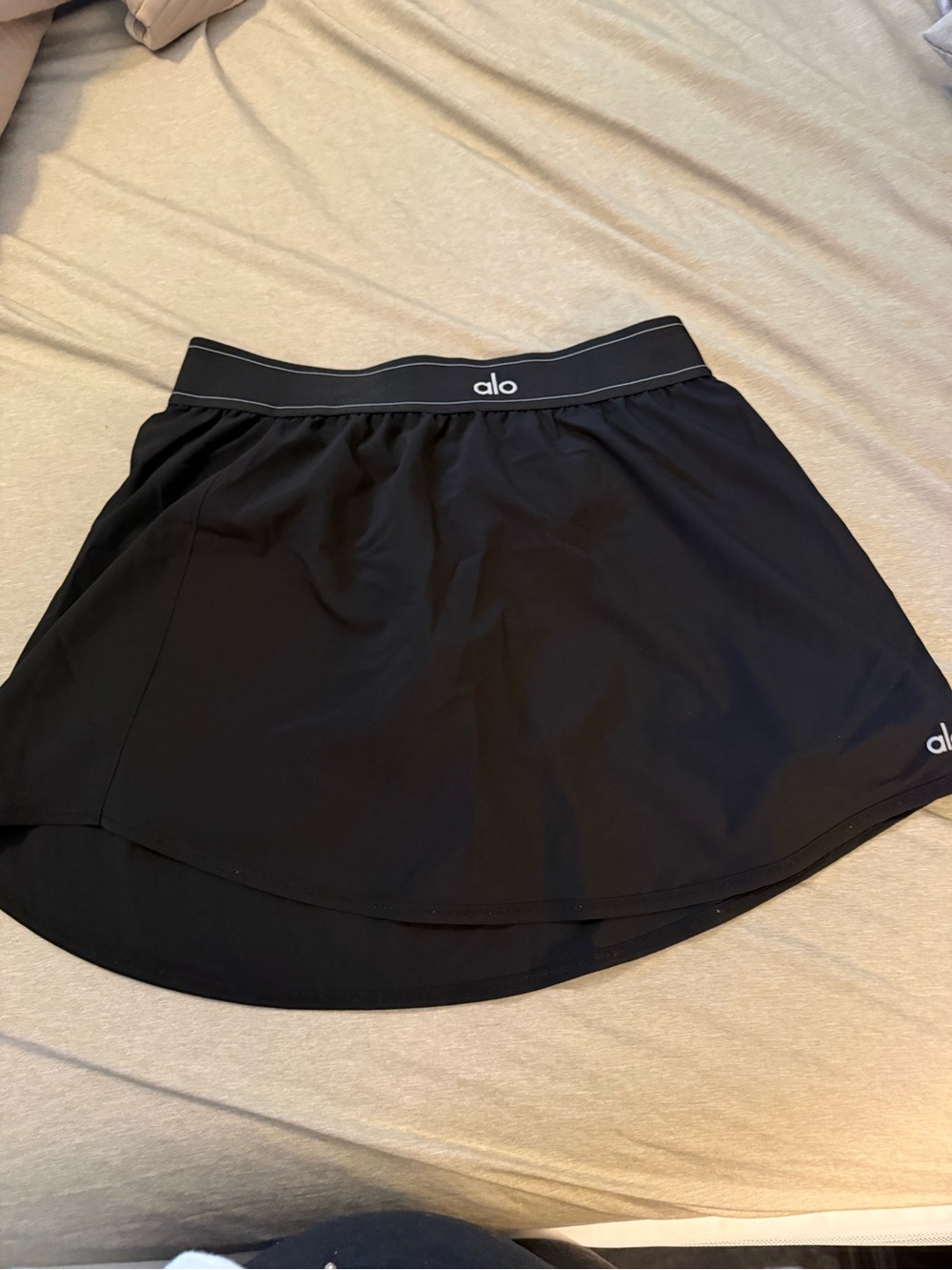 ALO Yoga Black High-Low Athletic Skort